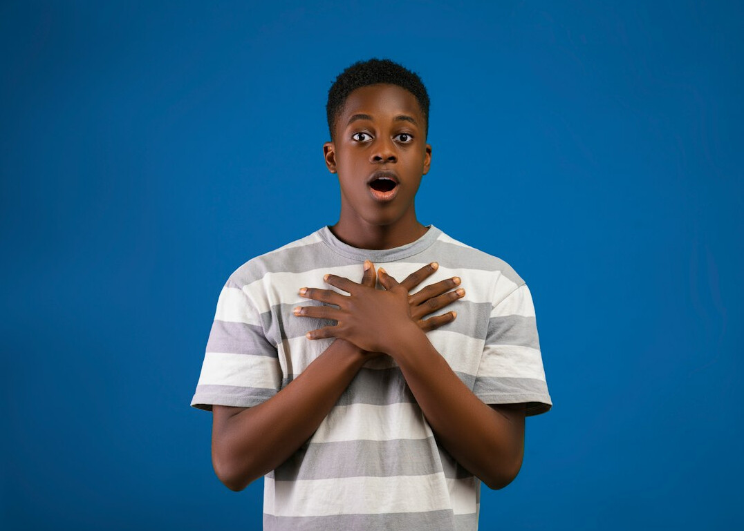 person expressing emotions